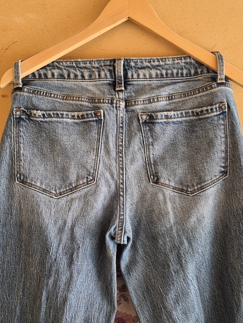 VERVET Low-Rise Baggy Wide Leg Jeans in Blue Waist 28 - Picture 4 of 6